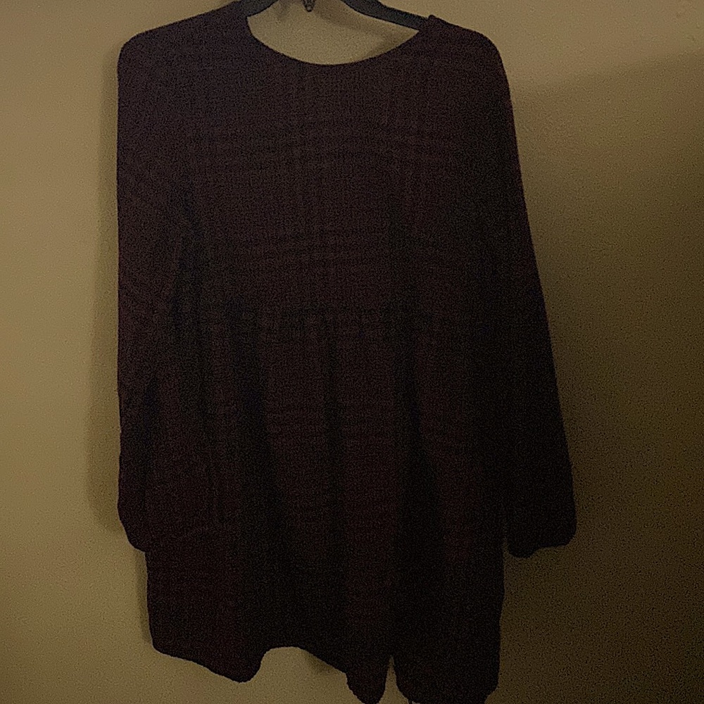 Long sleeve flannel Dress size small